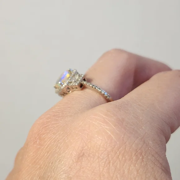 [On HOLD/repair] Sizeable Real/Natural Ethiopian Opal 925 Silver Ring Sz 8 - Picture 16 of 16